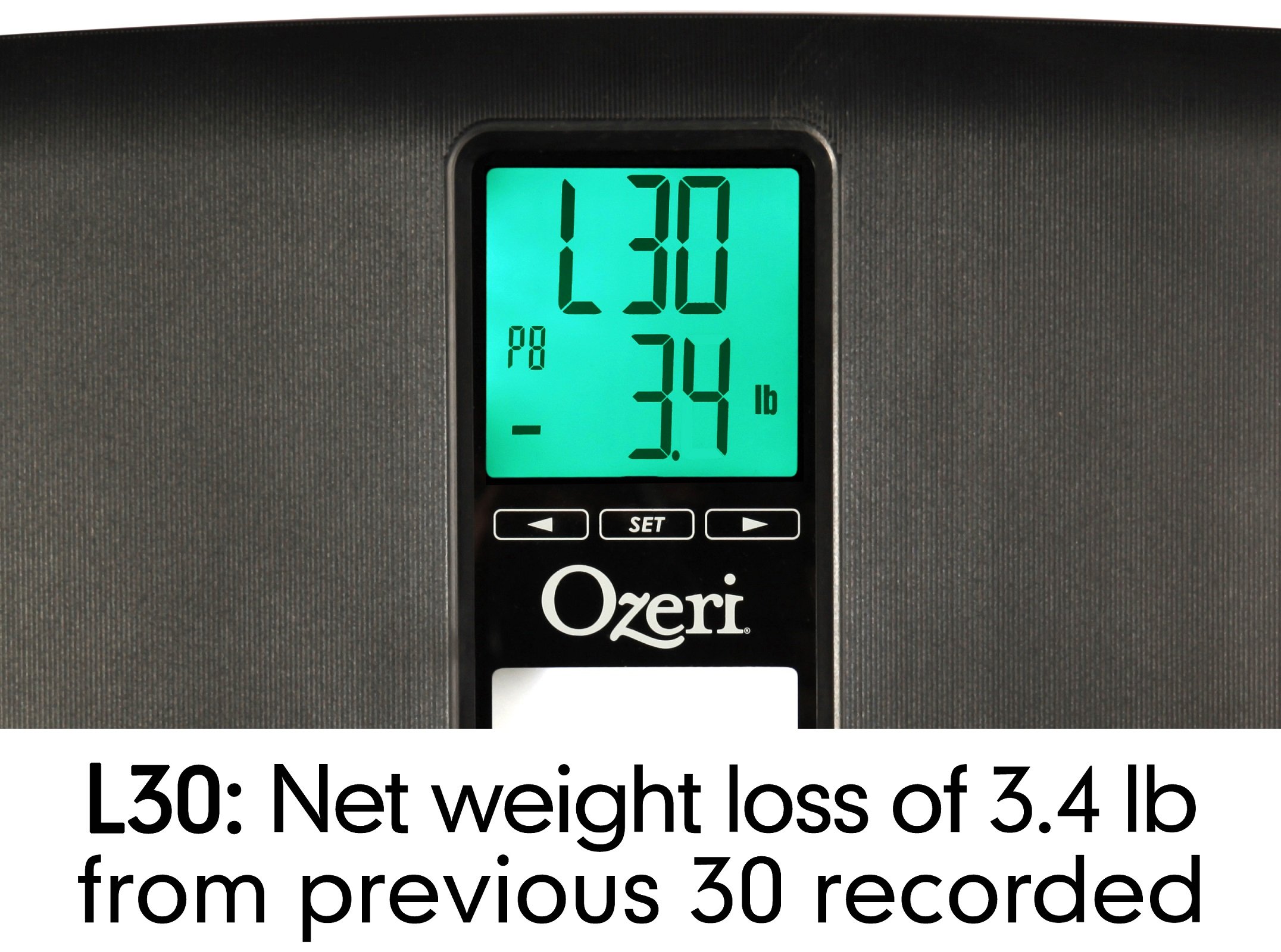 Ozeri ZB20 WeightMaster II 440 lbs Digital Bath Scale with BMI and Weight Change Detection, Black