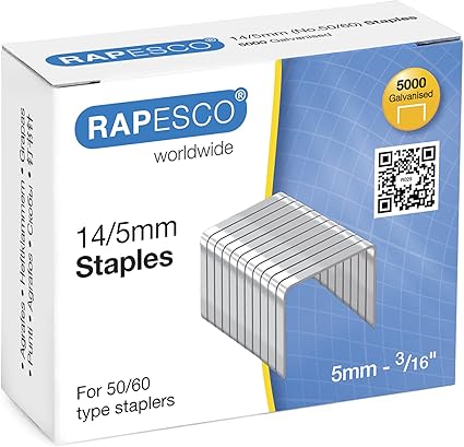 Rapesco Grapas - Caja de 5000 grapas 14/5: Amazon.es: Oficina y papelería