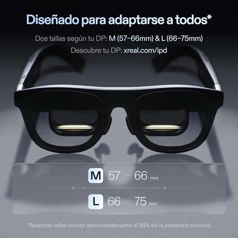 One Pro AR Gafas con Chip X1,Pantalla HD 171" y 120 Hz, Nativo 3DoF