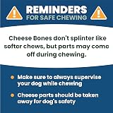Dilecti Natural Cheese Bones Large Dog Chews 3 Pack Yak Cheese Bone view 6