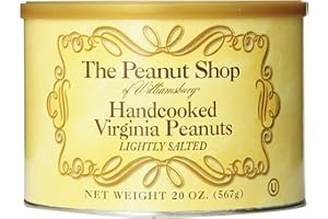 The Peanut Shop of Williamsburg Handcooked Virginia Peanuts, Lightly Salted, 20 Ounce