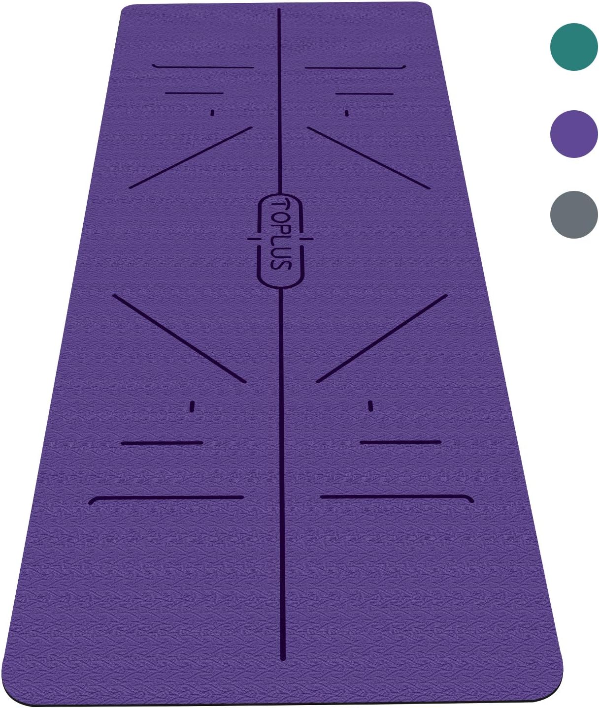TOPLUS Yoga Mat - Classic 1/4 inch Pro Yoga Mat Eco Friendly Non Slip Fitness Exercise Mat with Carrying Strap-Workout Mat for Yoga, Pilates and Floor Exercises