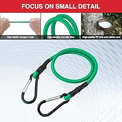 WORKPRO 24 Inch Bungee Cord with Hooks, 4 Pack