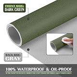K KNODEL Small Office Leather Desk Mat 60x35cm Dark Green view 3