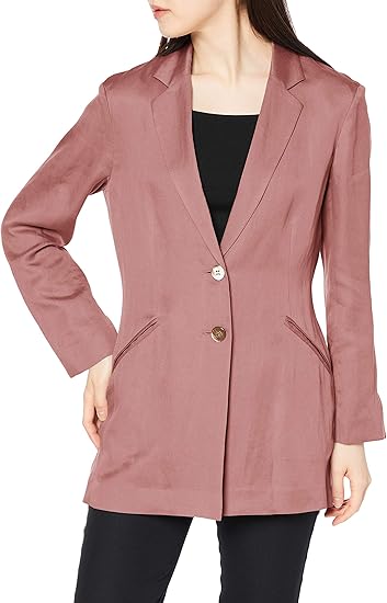 Amazon フレイ アイディー リネンサテンジャケット Fwfj レディース Pnk 0 コート ジャケット 通販