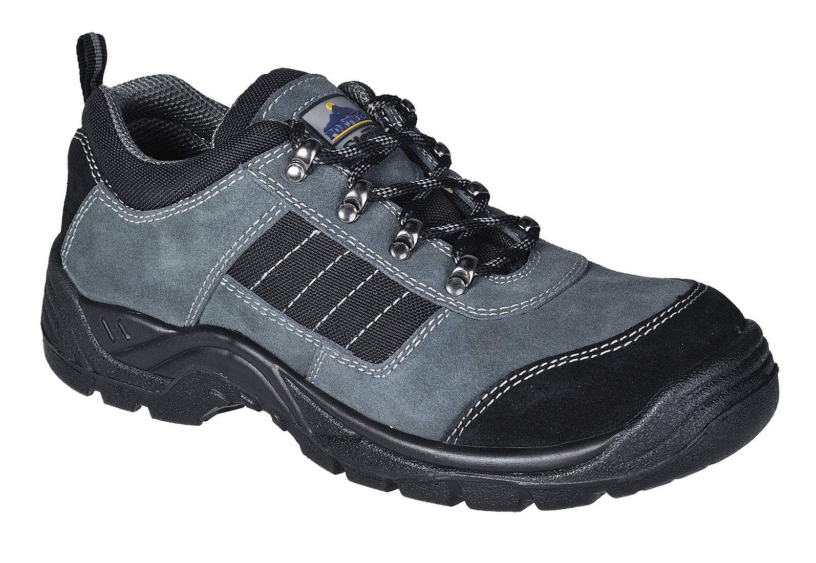 Portwest Steelite Trekker Shoe S1P, Size: 48, Colour: Black, FW64BKR48