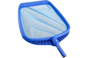 katikies Pool Skimmer Net,Heavy Duty Pool Skimmer, Swimming Pool Leaf Skim Net,Professional Leaf,Bugs,Cleaning (16 inches-Blue)