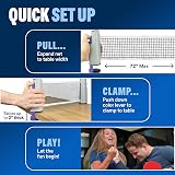 PRO-SPIN Portable Ping Pong Set with Retractable Net 2-Player view 5
