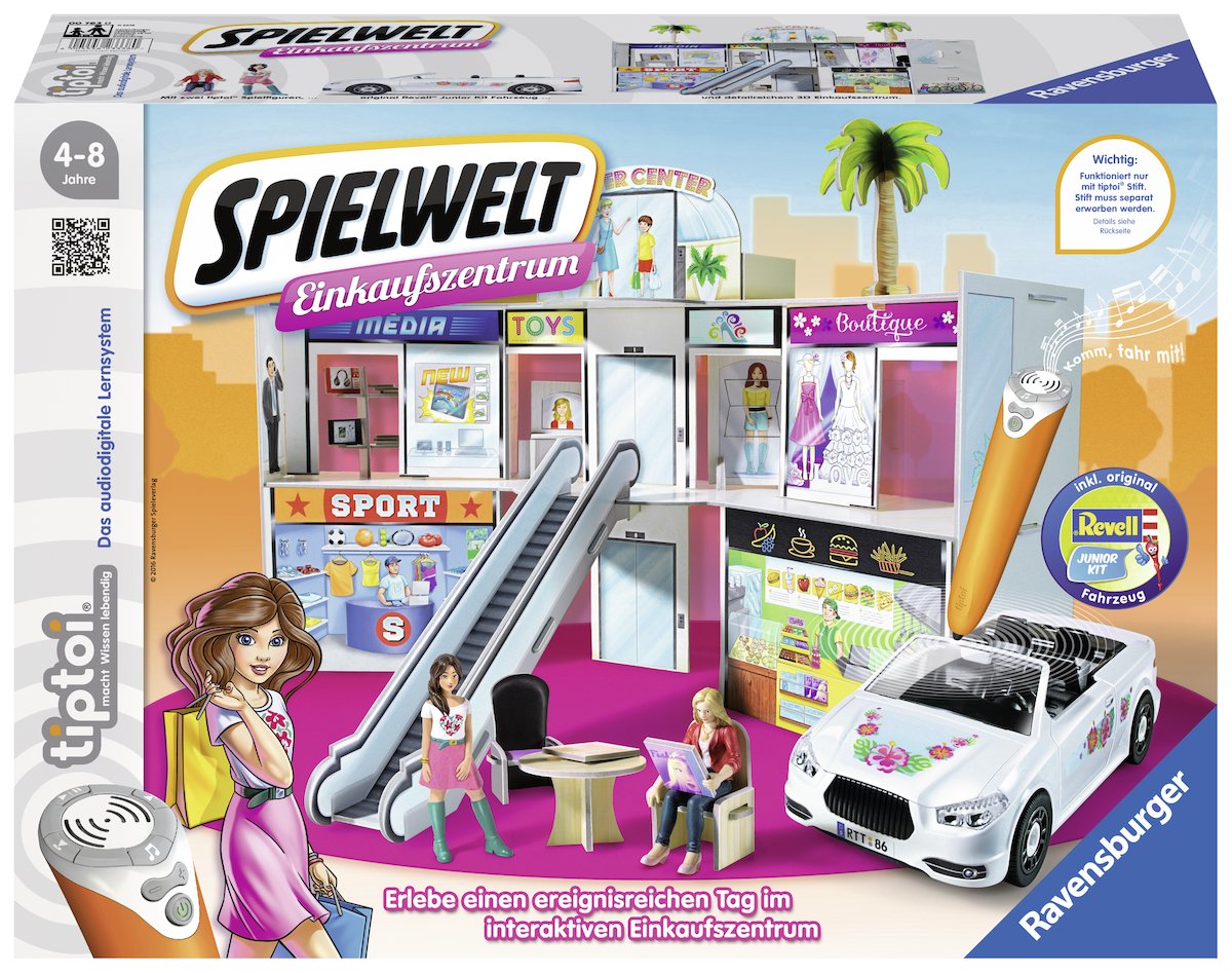 Ravensburger tiptoi Spielwelt Shopping Centre - 00762 / Experience a great shopping day in the shopping centre