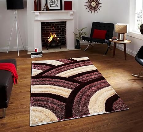 Buy Flooring India 3d Retro Carpet 120 X 180 Cms Red
