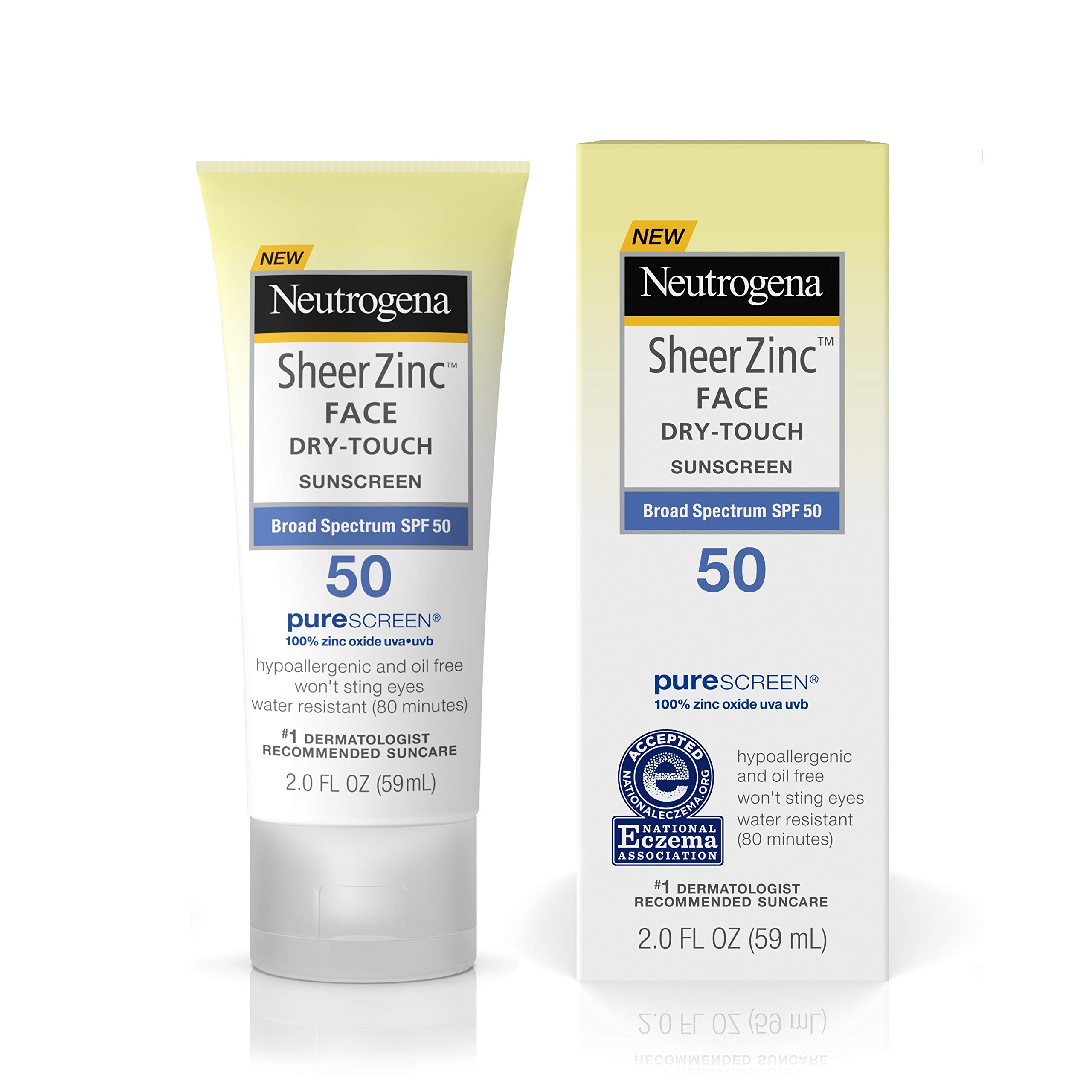 Neutrogena Face Sunscreen for Sensitive Skin from Naturally Sourced Ingredients with Zinc Oxide