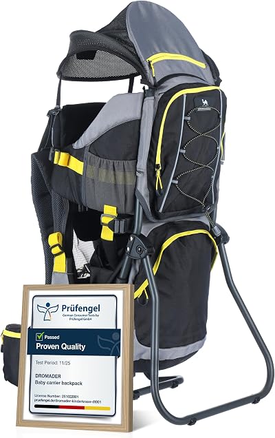 DROMADER Baby Carrier Backpack Toddler Hiking Carrier Sun Canopy 5.95 lb