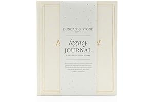 DUNCAN & STONE PAPER CO. Grandparents Legacy Journal - Legacy Book For Parents & Grandparents - Keepsake Grandparents Book - Gifts For Grandparents (Ivory, 85 Pages)