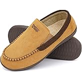 V.Step Orthopedic Arch Support Moccasin Loafer Slippers for Men, Orthotic Support for Plantar Fasciitis, Full Coverage Indoor Outdoor House Slippers for Bedroom Living Room