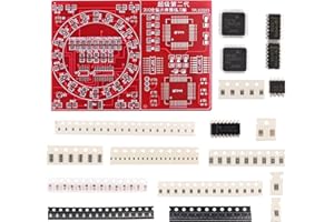 D DZRCOXI Soldering Practice Kit,DIY SMD SMT Welding Practice Soldering Skill Training Board (Soldering-120 Elements)