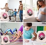 KOVCDVI CD Player with Bluetooth 5.0 Dual Speakers Remote Pink Dust Cover view 8