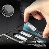 JJC SSD Storage Case Holder 3x M.2 NVMe + 1x 2.5 Inch SSD Water-Resistant view 3