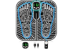 BFAHE EMS Foot Massager EMS Foot Stimulator for Pain Relief Improve and Facilitate Muscle Performance in The Shoulder, Waistback, Back of The Neck, Arm, Leg