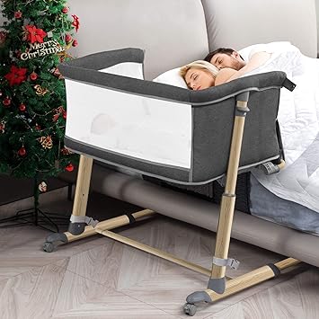 ronbei bedside sleeper baby bed