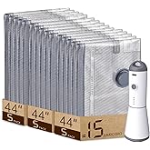 Vacbird Vacuum Bags for Travel with Rechargeable air Pump, Carry-on Size Compression Packing Bags for Luggage and Suitcase, Space Saver for Clothes and Clothing 15 Jumbo Size