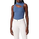 Hudson Womens Mock Neck Cut Out Sweater Tank Top