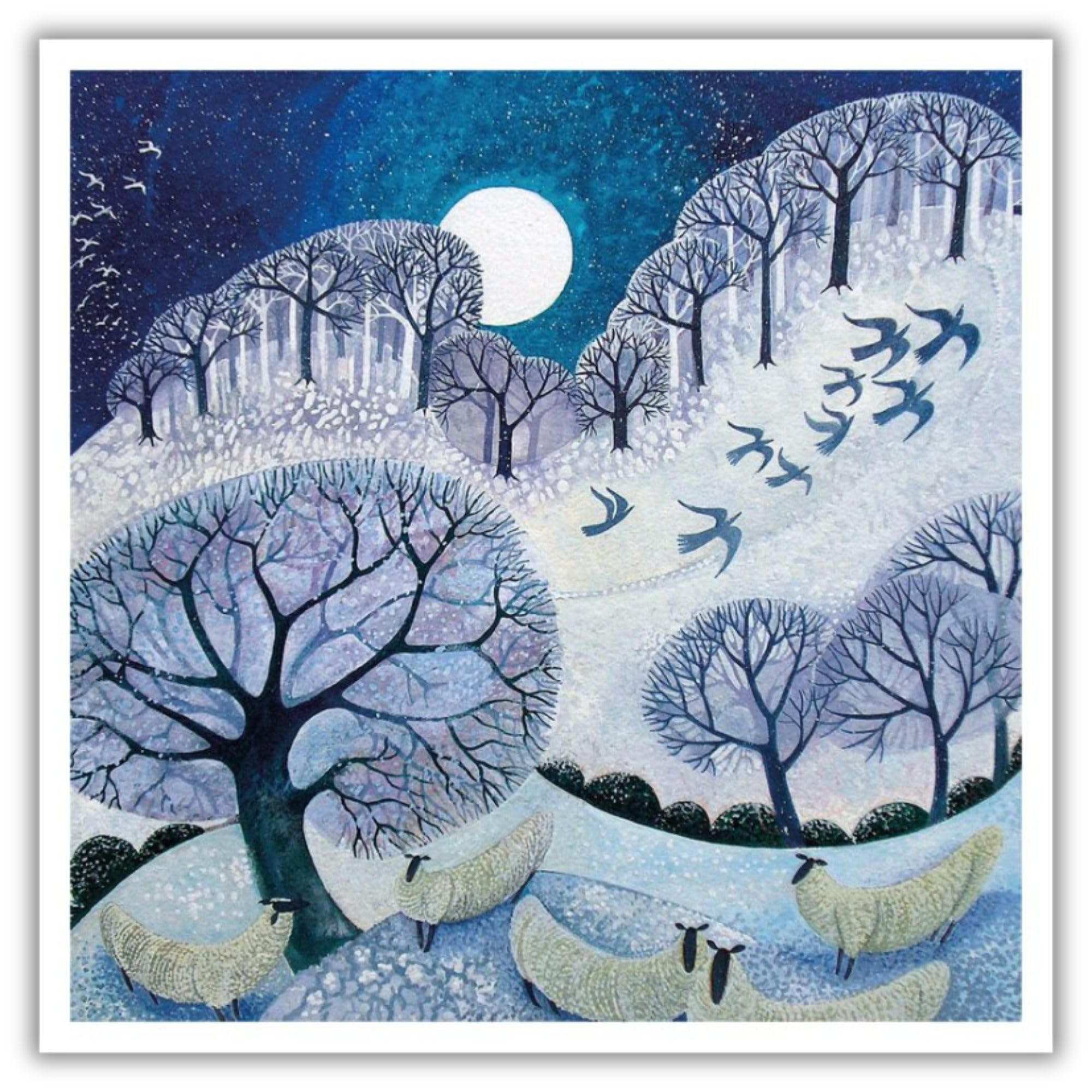 Museums & Galleries Winter Woollies Pack of 5 Charity Christmas Cards with White Envelopes
