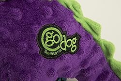 goDog Dinos Bruto Squeaky Plush Dog Toy, Chew Guard