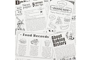 ANNBAKING Premium Deli Paper 12"x12"- 200 Pack - Water & Grease Resistant, Greaseproof Liners for Food Boats - Pre Cut Deli Sandwich Wrappers - Food Basket Sheets for BBQ, Picnic, Tray Liner