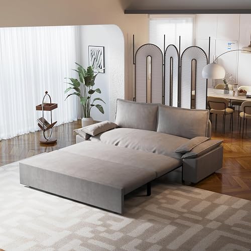 Eafurn 3 in 1 Sleeper Couch Sofa Bed,Convertible Pull Out Loveseat with ...