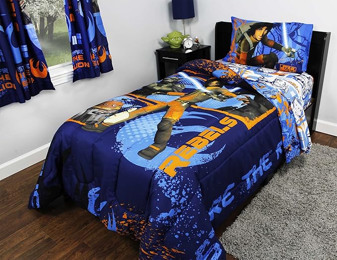 Full Size 72x86 Twin Lucas Film Star Wars Reversible Rebels Fight