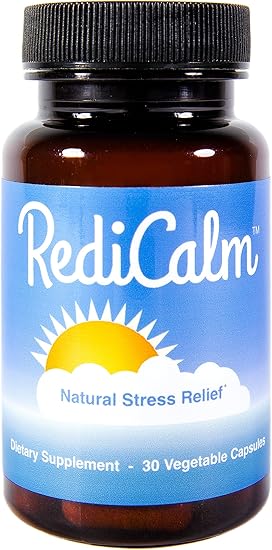 Redicalm Clinically Proven Natural Anxiety Relief Supplement Non Gmo Vegan Gluten Free