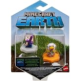 Mattel Minecraft Earth Boost Mini Figure 2-Pack, NFC Chip Enabled for Play with Minecraft Earth Augmented Reality Mobile Device Game, Toys for Girls and Boys Age 6 and Up
