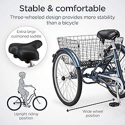 Schwinn Meridian Adult Tricycle Bike, Mens and