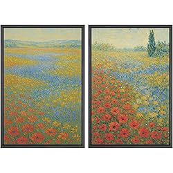 MUDECOR Framed Canvas Print Wall Art Set Colorful