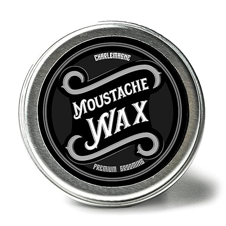 Charlemagne Premium Moustache Wax - Schnurrbart Wachs für Herren - Bart-Wichse - Aus echtem Bienenwachs & Kokosbutter - Natür