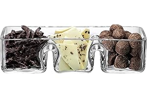 LSA International Serve Trio Dish, 11.75 x 4.25", Clear