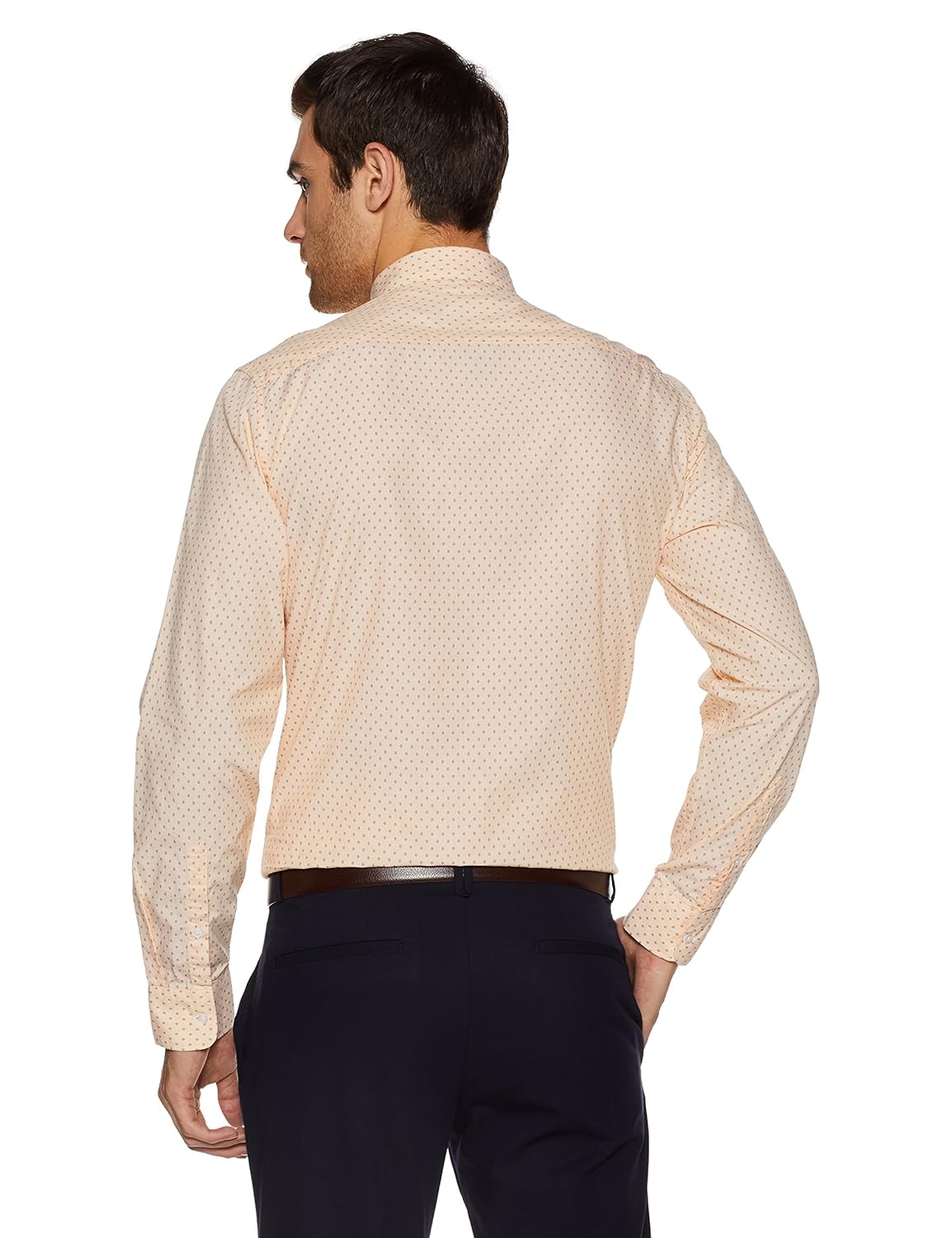 van heusen sport men's printed slim fit cotton casual shirt