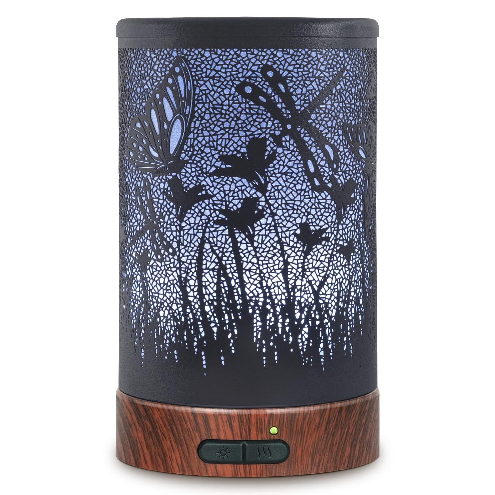 Essential Oil Diffuser Electric Aromatherapy Aroma Mist Ultrasonic Diffusers for Fragrance Scented Oils Electronic Whisper Quiet with Auto Shut-Off 7 LED lgihts for Home Office (150ml Meadow)