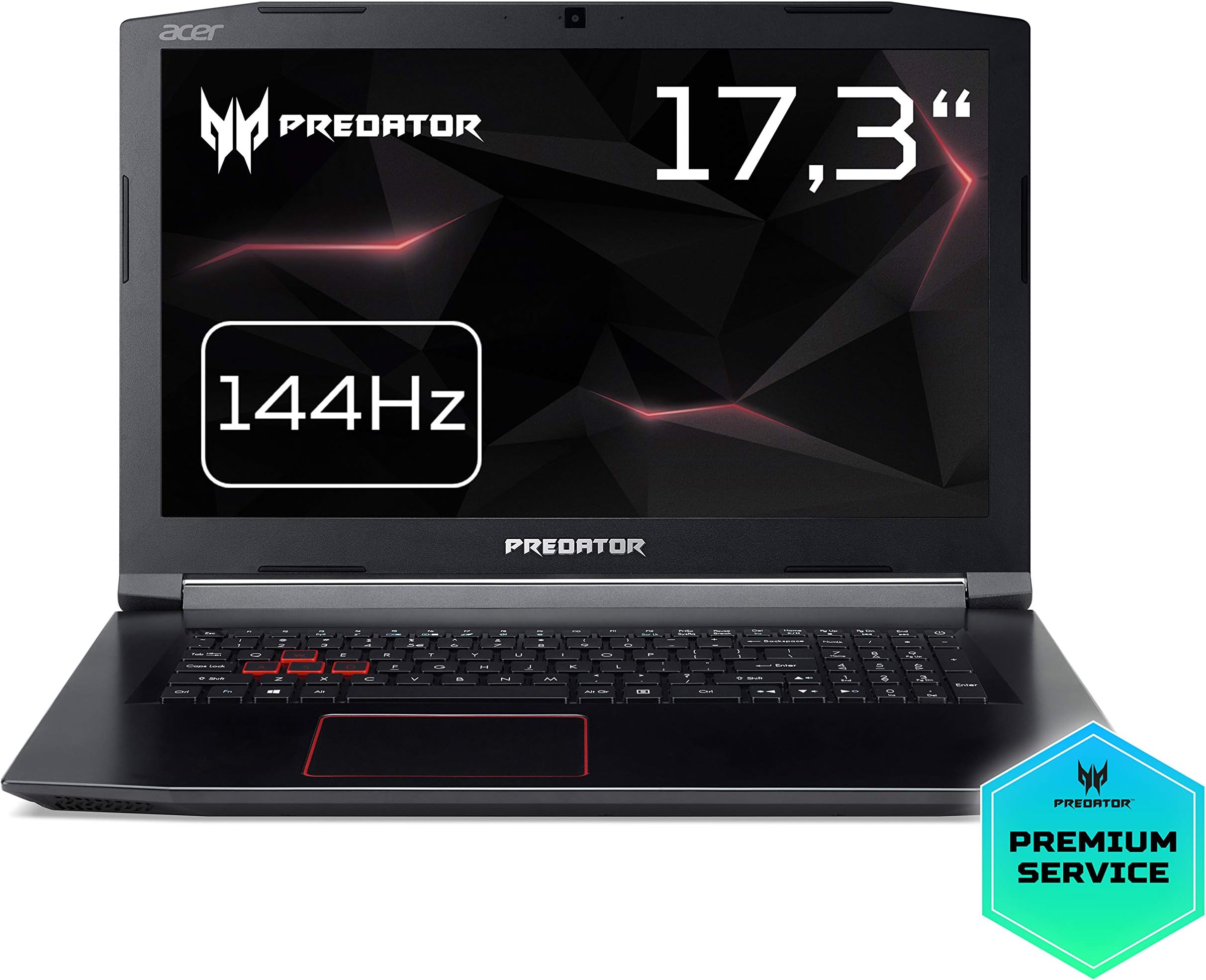 Acer Predator Helios 300 (PH317-52-76F7) Gaming Full-HD 144 Hz Intel Core i7-8750H 8GB DDR4 128GB SSD + 1000GB GTX 1060 Win10