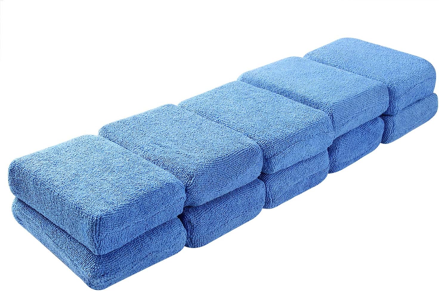 ZoneYan Polierschwämme 12 Stück - Mikrofaser Wachs Applikator Pads Für Auto Politur