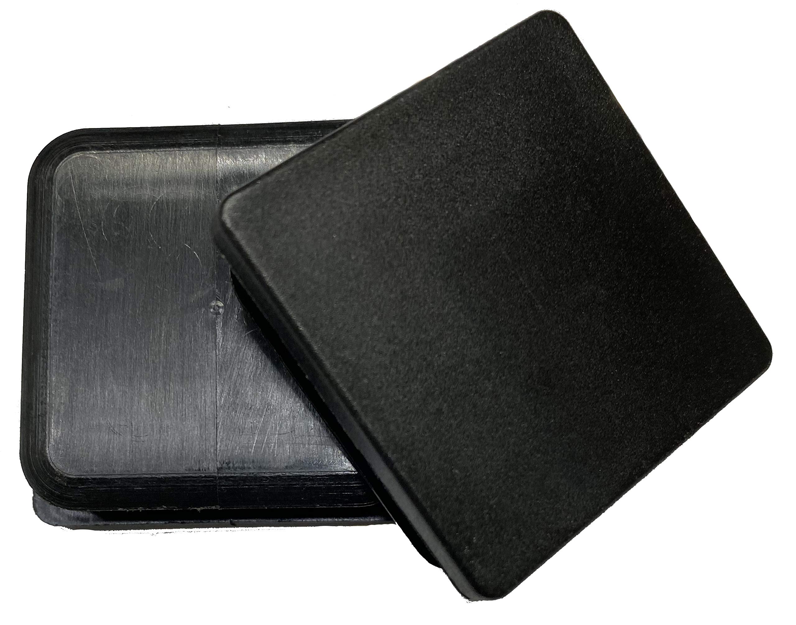 dexierp Protection Force 1-1/2" 38mm (Pack of 4) Square OD Tubing Plastic Insert Plug, Tubing Post End Cap, Chair Glide