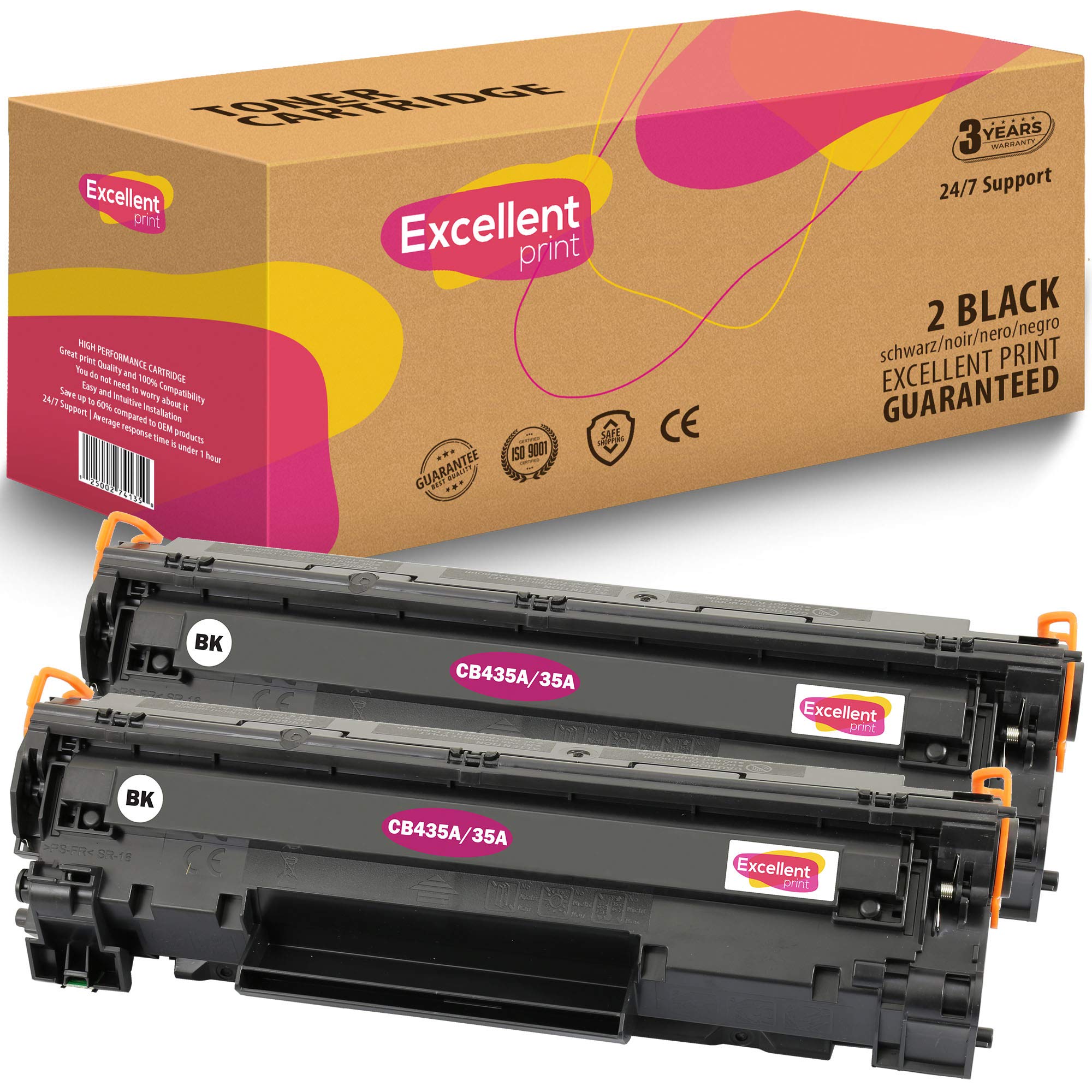 Excellent Print CB435A 35A Compatible Toner cartridge for HP Laserjet P1005 P1006 P1007 Canon LBP-3010