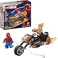 LEGO Marvel Spider-Man vs. Ghost Rider Motorcycle Building Toy for Boys & Girls, Ages 6+ - Super Hero & Villain Playset W/2 M
