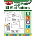 Evan-Moor Daily Word Problems, Grade 2, Homeschooling & Classroom Resource Workbook, Problem-Solving Real Life Math Skills, Reproducible Worksheet ... Shapes, Patterns (Daily Word Problems Math)