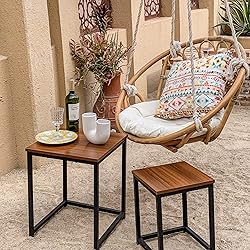 Vipush Nesting Tables Coffee Table Set of 2 - End