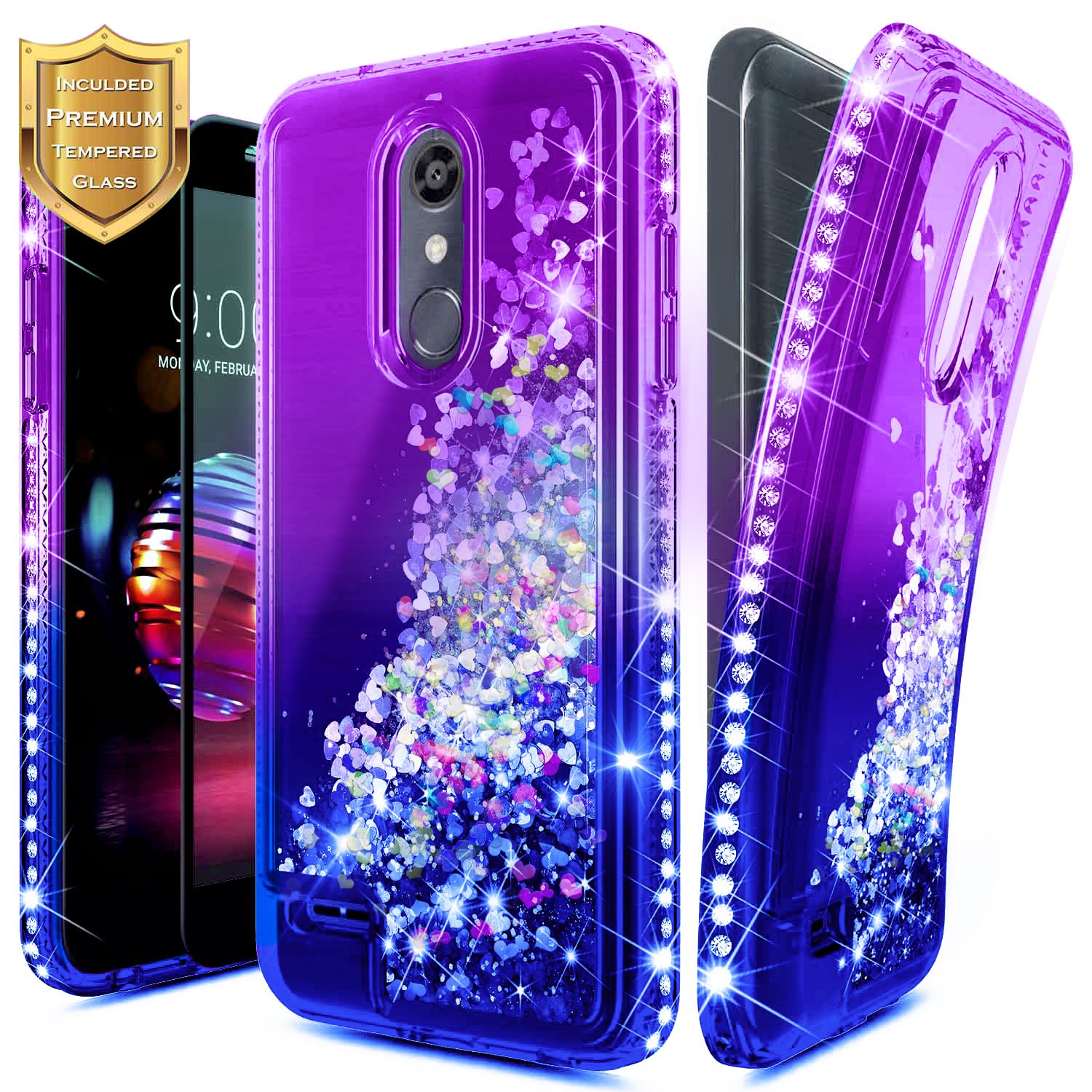 Best Lg K10 Glitter Waterfall Phone Case