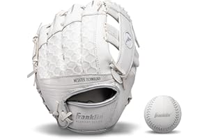 Franklin Sports Kids Baseball Glove + Ball Sets - Meshtek Youth Teeball Gloves for Kids + Toddlers - Left + Right Hand Throw 