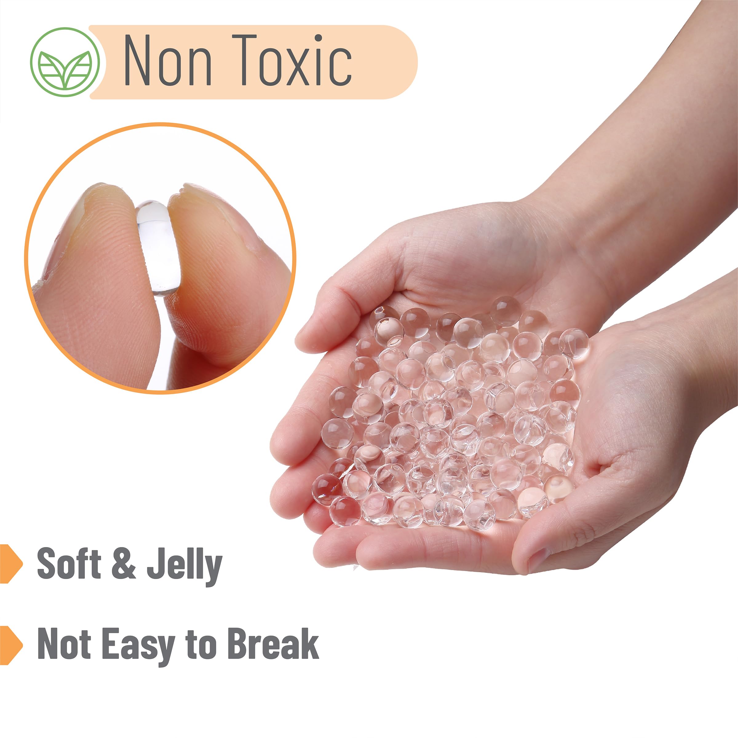 Mr. Pen Clear Water Beads, 20000 pcs, Non Toxic, Gel Beads for Vases & Plants