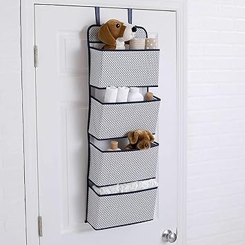 Myzon Wall Mount Folding 4 Layer The Door Wardrobe Hanging Storage