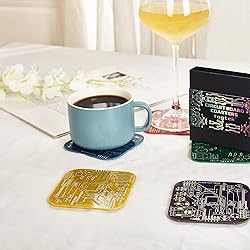 Coasters for Drinks in PCB-Design Green Coasters